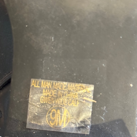 Two-Tone Black and Brown Mid-Calf Riding Boots - Women's Zip Heeled Boots - Picture 2 of 10